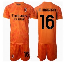 AC Milan Mike Maignan #16 Bramkarskie Koszulka Wyjazdowa dzieci 2024-25 Krótki Rękaw (+ krótkie spodenki)